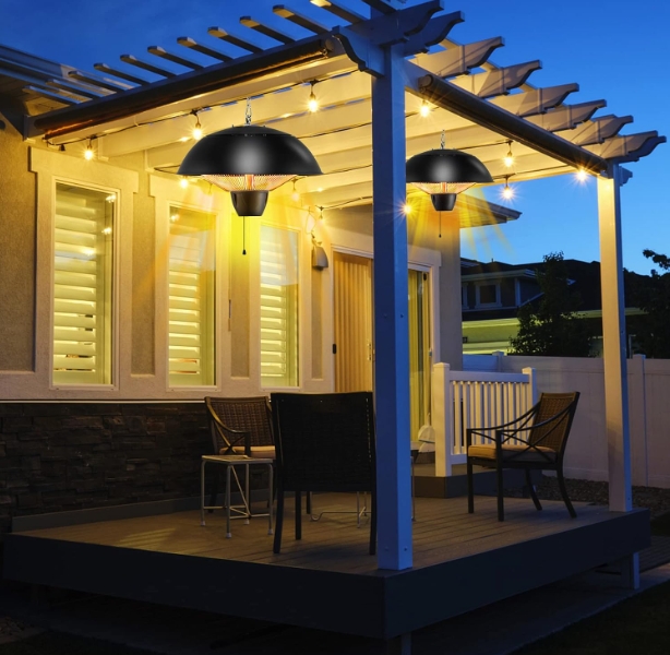 Recessed infrared ceiling heater
